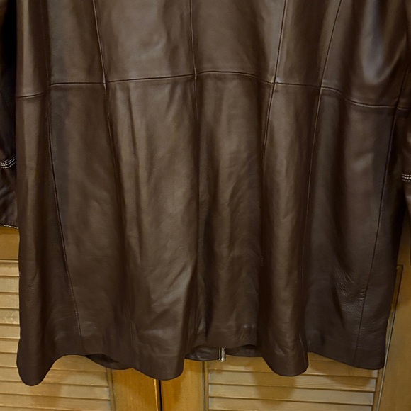 Bradley Bayou 3/4 Length Brown Leather Jacket - Picture 8 of 9